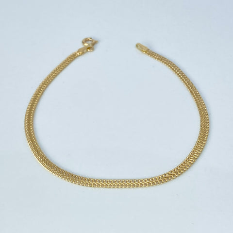 Pulso ● Sedusa Oro amarillo 18k +1 / 3,65 Gr / 5,2 mm / 21,8 Cm †