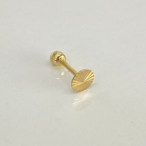 Piercing Circulo Diamantado / Oro Amarillo 18k (Joya) / 0,37gr / 3mm / (Oreja) †
