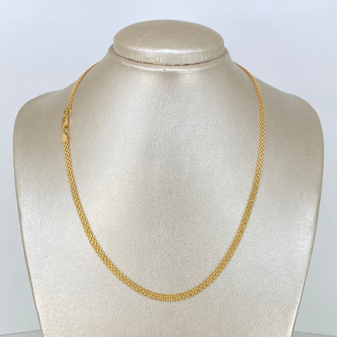 Cadena ● China Oro amarillo 18k 4,52 Gr / 3,5 mm / 45 Cm