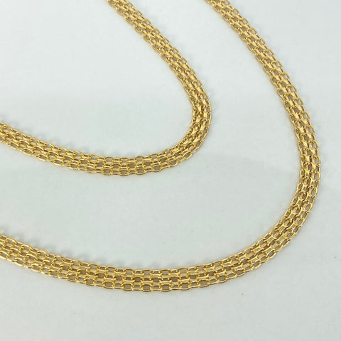 Cadena ● China Oro amarillo 18k 8,18 Gr / 4,7 mm / 50 Cm *