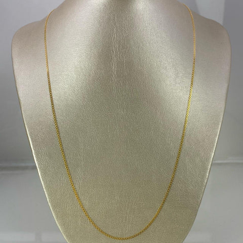 Cadena Italy China  Oro amarillo 18k +1 / 2,94 Gr / 1,3 mm / 60 Cm *