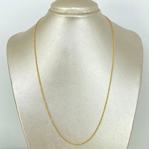Cadena ● Lazo Oro amarillo 18k +1 / 1,45 Gr / 1,2 mm / 50 Cm *