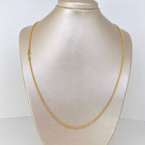 Cadena ● Lazo Oro amarillo 18k +1 / 2,5 Gr / 1,9 mm / 50 Cm