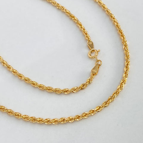 Cadena ● Lazo Oro amarillo 18k +1 / 3,55 Gr / 2,5 mm / 50 Cm *