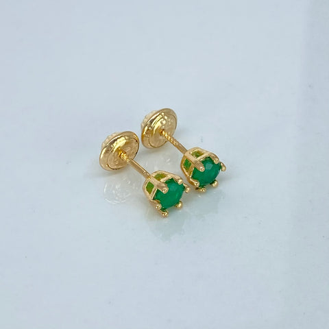 Topos Esmeraldas 46PTS Oro amarillo 1,05 Gr / 4 mm †