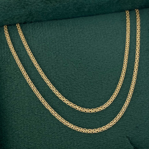 Cadena ● China Oro amarillo 18k 3,2 Gr / 1,4 mm / 60 Cm *