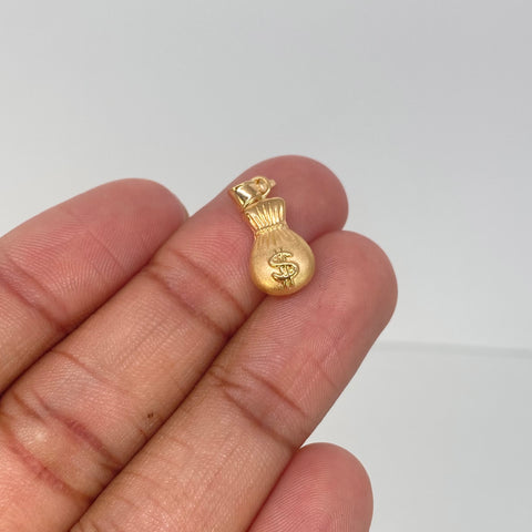 Herraje Bolsa Dinero Oro amarillo 0,71 Gr / 2,3 Cm *