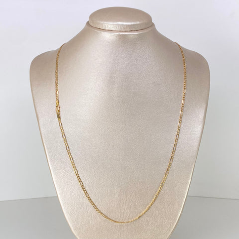 Cadena ● Tres Por Uno 3x1 Oro amarillo 18k 3,1 Gr / 2,6 mm / 60 Cm †