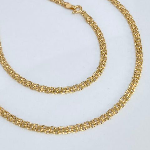 Cadena ● China Oro amarillo 18k 4,45 Gr / 3,3 mm / 45 Cm *