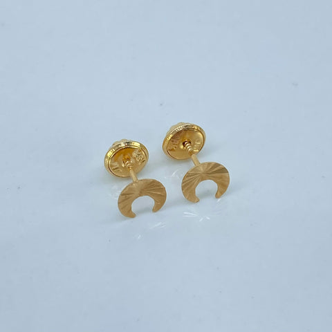 Topos Luna Diamantada Oro amarillo 18k 0,61 Gr / 5,6 mm