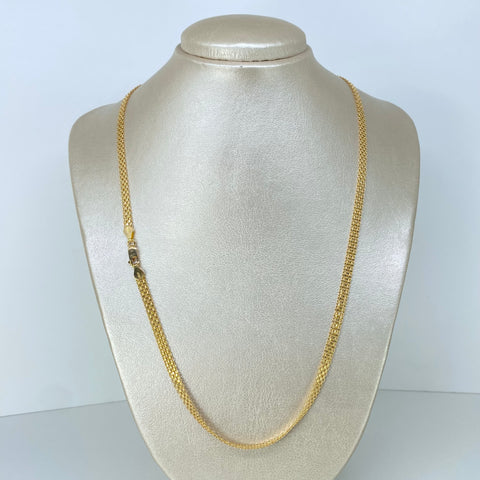 Cadena ● China Oro amarillo 18k 15,28 Gr / 4,6 mm / 60 Cm †