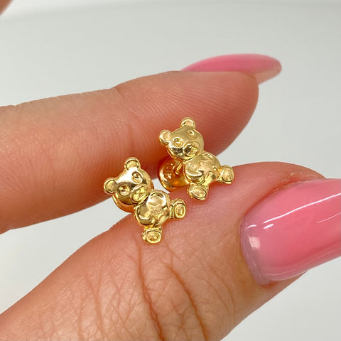 Topos Oso Oro amarillo 18k 0,76 Gr / 6,7 mm *