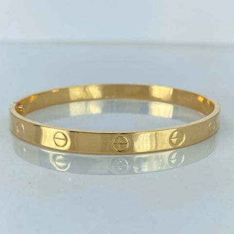 Pulso ● Aro CT (Accesorio) Oro amarillo 18k +3 / 7,3 Gr / 6 mm / 19 Cm *