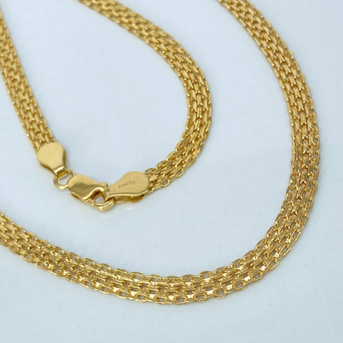 Cadena ● China Oro amarillo 18k 6,5 Gr / 4,2 mm / 50 Cm †