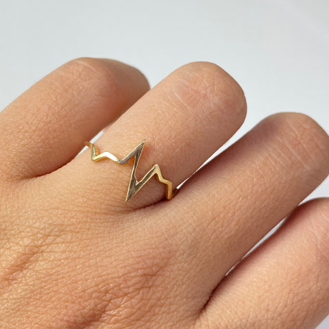 Anillo De La Vida Oro amarillo 18k / Talla 6 / 0,96 Gr