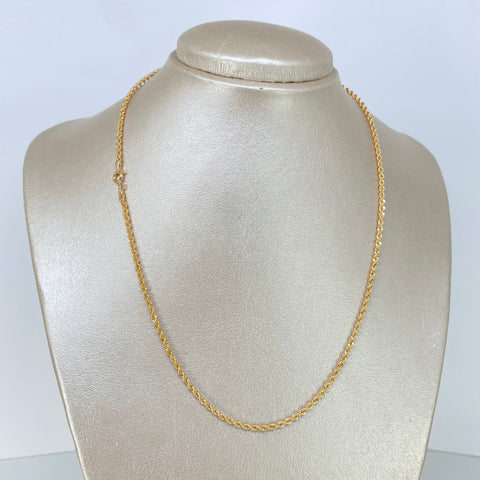 Cadena ● Lazo Oro amarillo 18k +1 / 2,7 Gr / 2,1 mm / 45 Cm †