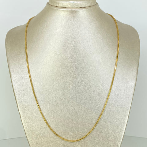 Cadena ● Cola Raton Oro amarillo 18k +3 / 6 Gr / 1,8 mm / 55 Cm †