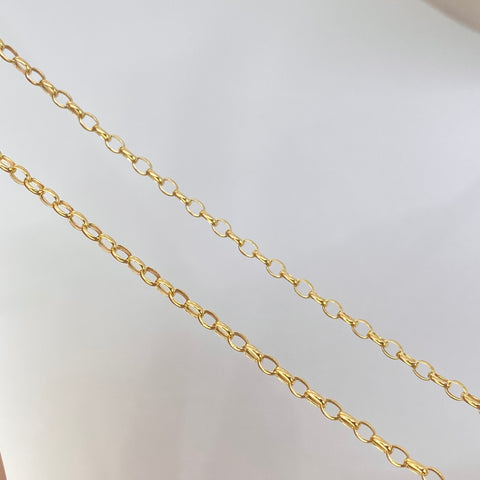 Cadena ● Aro Seguido Oro amarillo 18k 2,7 Gr / 2,2 mm / 60 Cm *
