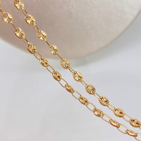Cadena GC Diamantado Oro amarillo 18k 7,82 Gr / 3,3 mm / 60 Cm *