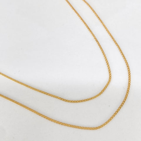 Cadena ● China Oro amarillo 18k 2,38 Gr / 1,1 mm / 60 Cm *