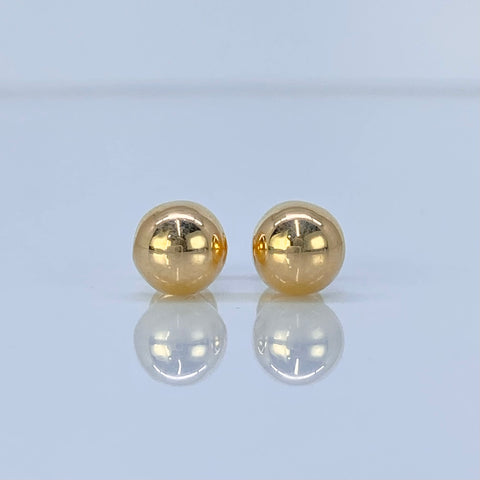 Topos Media Bola Lisa Oro amarillo 18k 0,86 Gr / 7 mm  *