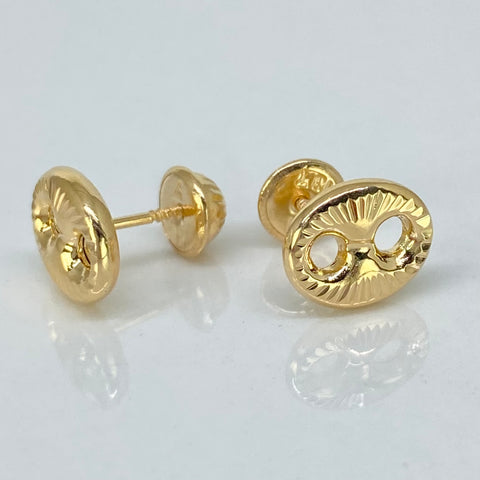 Topos GC Diamantados Oro amarillo 18k 0,85 Gr / 9 mm *