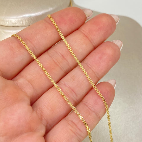 Cadena ● China Oro amarillo 18k 3,25 Gr / 1,4 mm / 60 Cm †
