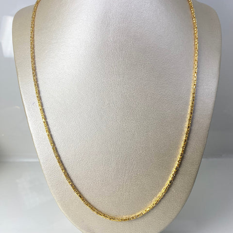 Cadena Italy Punto Peruano Oro amarillo 18k +3 / 24,00 Gr / 1,8 mm / 60 Cm †