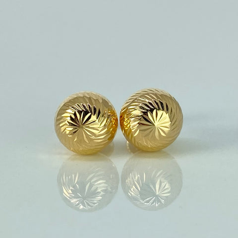Topos Bolas Diamantadas Oro amarillo 1,3 Gr / 9 mm *