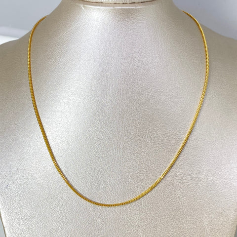 Cadena Italy Franco Oro amarillo 18k +2 / 3,47 Gr / 1,4 mm / 45 Cm *