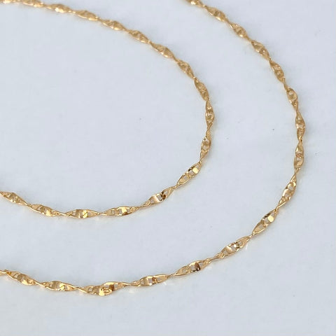 Cadena ● GC Oro amarillo 18k +3 / 2,06 Gr / 1,2 mm / 50 Cm
