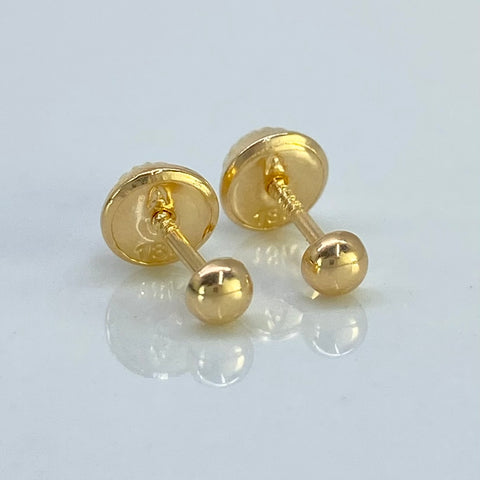 Topos Media Bola Lisa Oro amarillo 18k 0,4 Gr / 3 mm