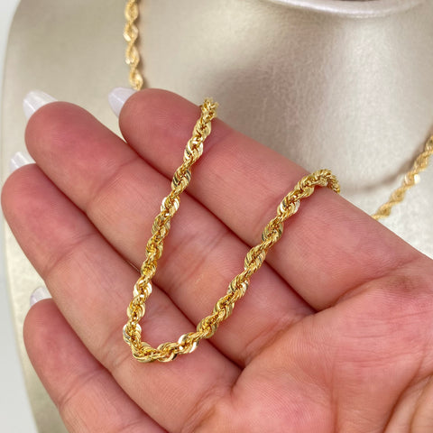 Cadena ● Lazo Oro amarillo 18k +1 / 5,3 Gr / 3,5 mm / 45 Cm *