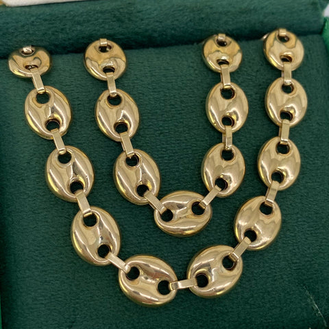 Cadena GC Oro amarillo 18k 25,15 Gr / 9,3 mm / 65 Cm *