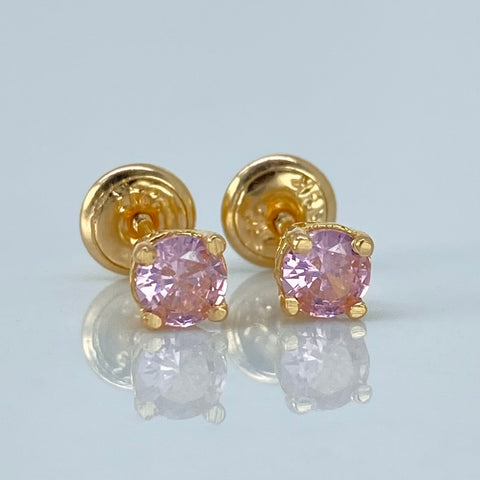 Topos Circones Rosas Oro amarillo 1 Gr / 4,2 mm