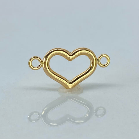 Herraje Silueta Corazon Oro amarillo 0,45 Gr / 1,9 Cm *