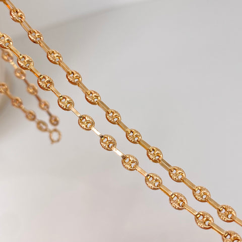 Cadena GC Diamantada Oro amarillo 18k 5,50 Gr / 3,3 mm / 46 Cm †