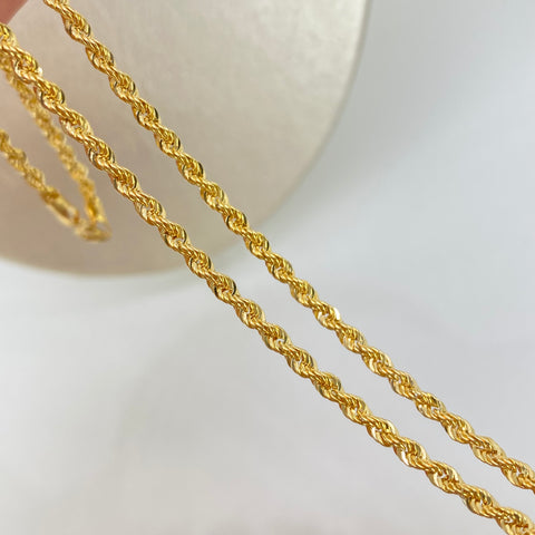 Cadena ● Lazo Oro amarillo 18k +1 / 4,15 Gr / 2,6 mm / 50 Cm †