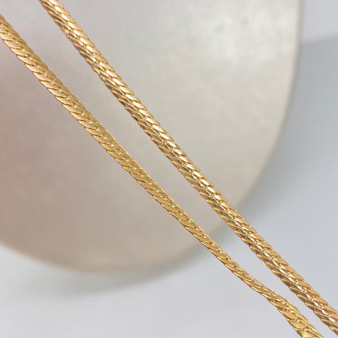 Cadena ● Serpiente Oro amarillo 18k +3 / 4,15 Gr / 2,5 mm / 45 Cm *