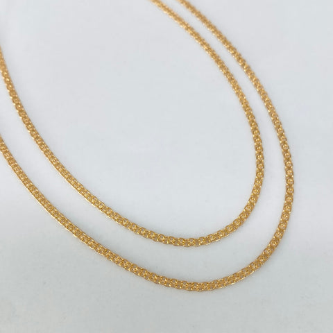Cadena ● China Oro amarillo 18k 2,15 Gr / 1,4 mm / 45 Cm †
