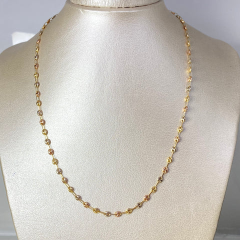 Cadena GC Tres oros 18k 4,12 Gr / 3 mm / 46,5 Cm *