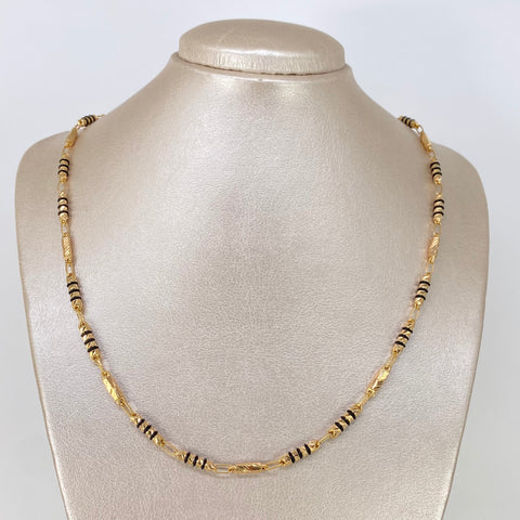 Cadena Rustica Diamantada Cauchos Negros Oro amarillo 18k 13,15 Gr / 3,8 mm / 60 Cm *