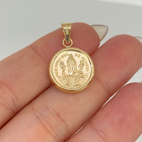 Dije Santisima Virgen Fatima Oro amarillo 18k 1,05 Gr / 2,4 Cm *
