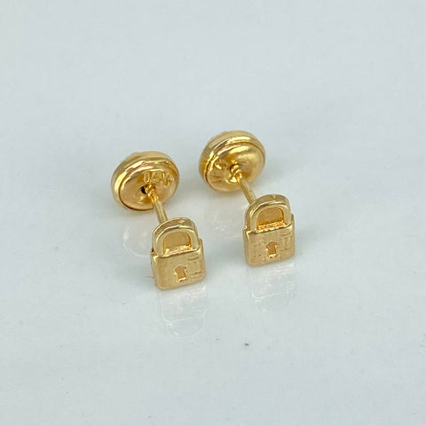 Topos Candado Oro amarillo 18k 0,62 Gr / 4 mm  *