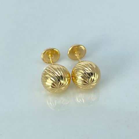 Topos Bolas Diamantadas Oro amarillo 1,1 Gr / 8 mm †