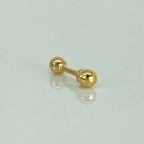 Piercing Bola  / Oro Amarillo 18k (Joya) / 0,27gr / 3mm / (Oreja)