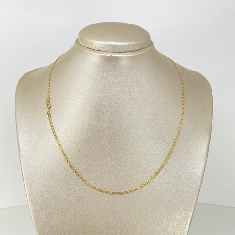 Cadena ● China Oro amarillo 18k 3,1 Gr / 2,2 mm / 45 Cm †
