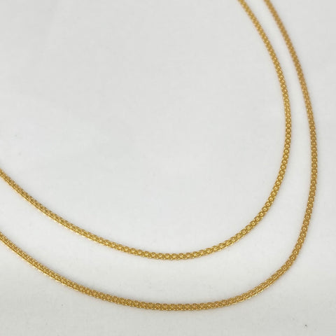 Cadena ● China Oro amarillo 18k 2 Gr / 1 mm / 60 Cm *
