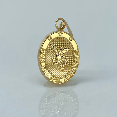 Dije San Miguel Arcangel Oro amarillo 18k 0,8 Gr / 2,2 Cm *