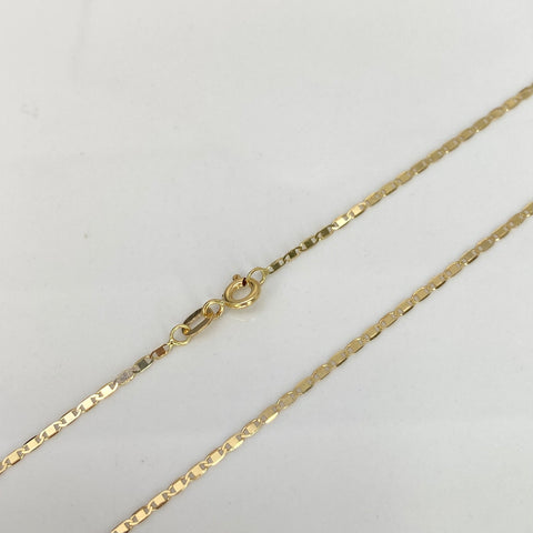 Cadena Italy Plana Oro amarillo 18k 2,0 Gr / 1,1 mm / 60 Cm
